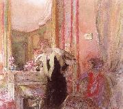 Edouard Vuillard Before the fireplace oil painting reproduction